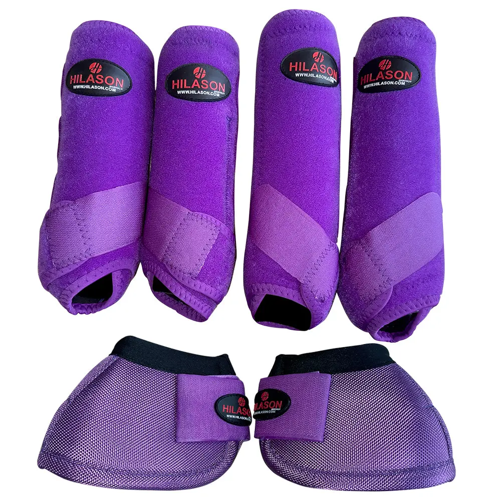 Hilason Horse Medicine No Turn Bell Boots Sports Front Rear Hind Leg Protective 1