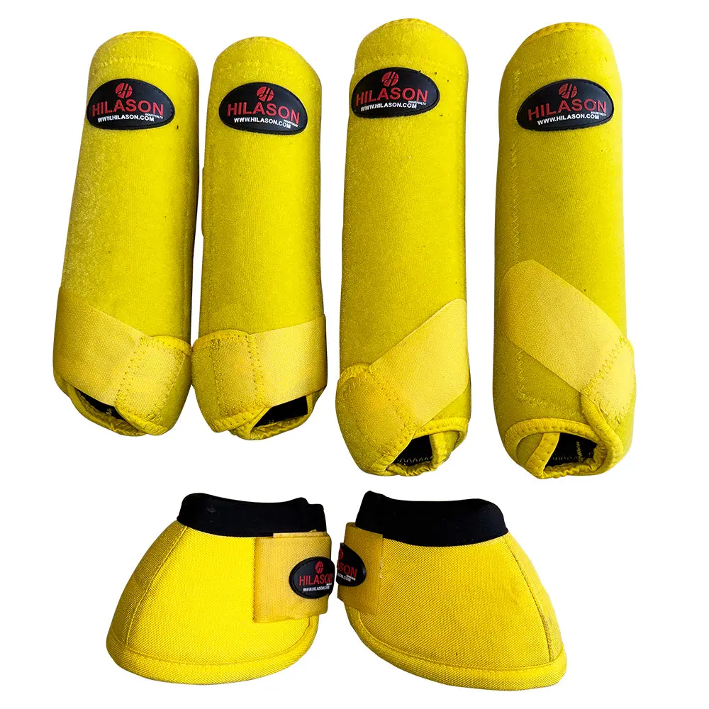 Hilason Horse Medicine No Turn Bell Boots Sports Front Rear Hind Leg Protective 1