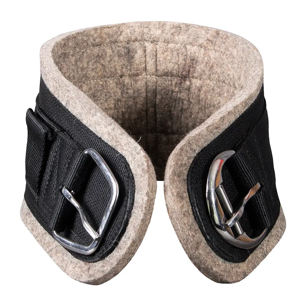 Hilason Western Horse Heavy Duty Felt Saddle Girth Cinch Black/Grey 36 Inch 1