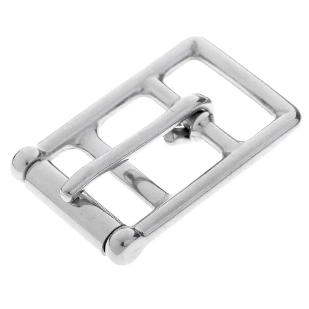 1In Hilason Stainless Steel English Double Bar With Roller Buckle 1