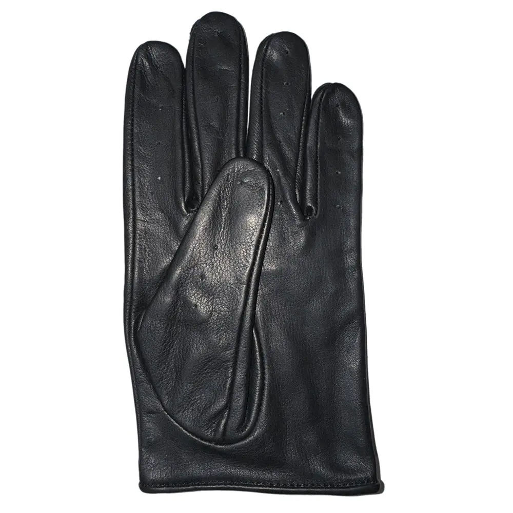 Hilason Genuine Leather Men's Driving Show Left Hand Glove Black 1
