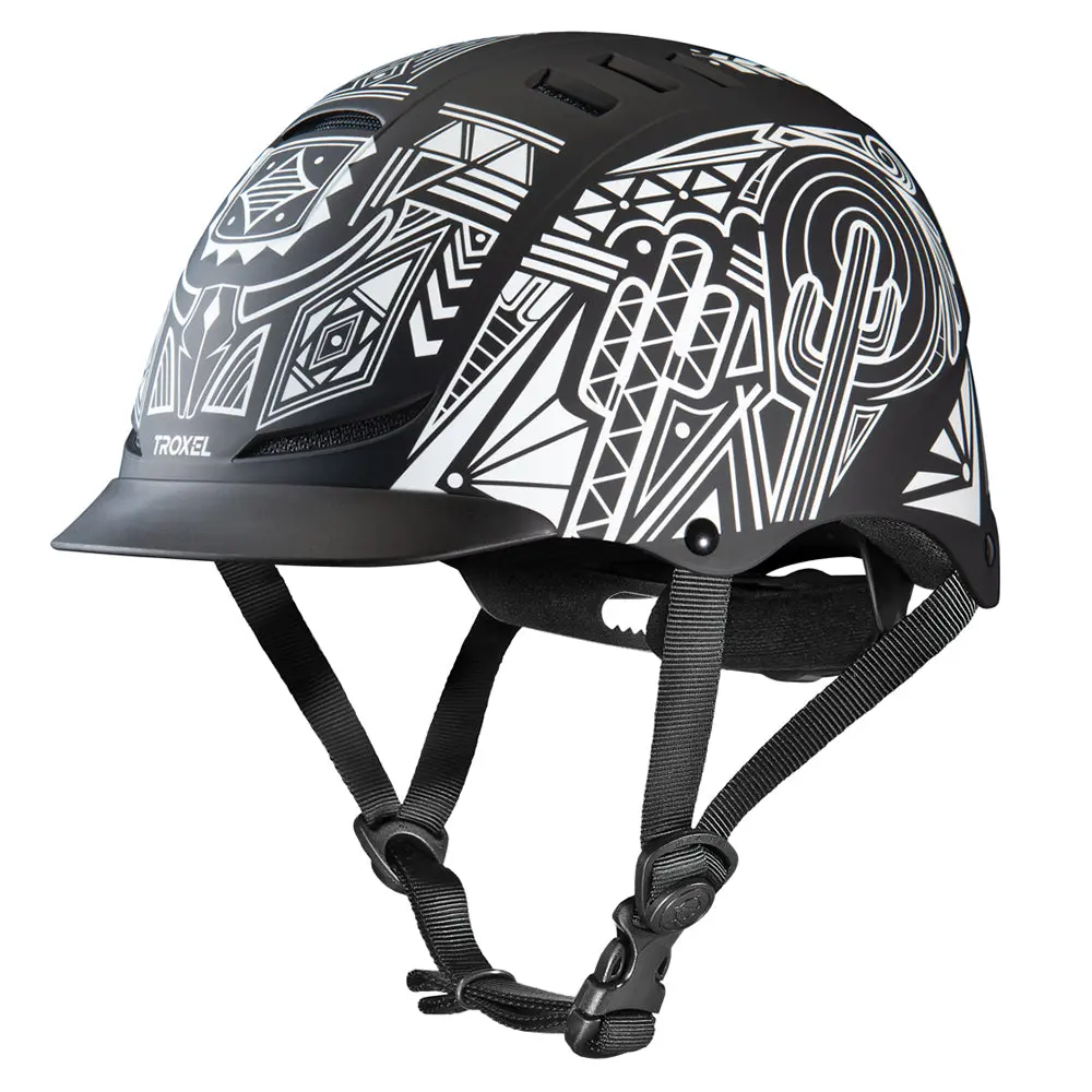 Troxel Incredible Comfort Spirit Horse Riding Lightweight Protective Helmet X-Small Black & White 1