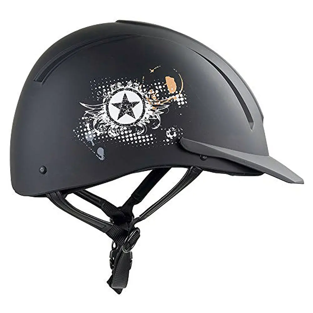 Med / Lrg Irh Equi Pro Western Texas Star Comfortable Horse Riding Helmet Black 1