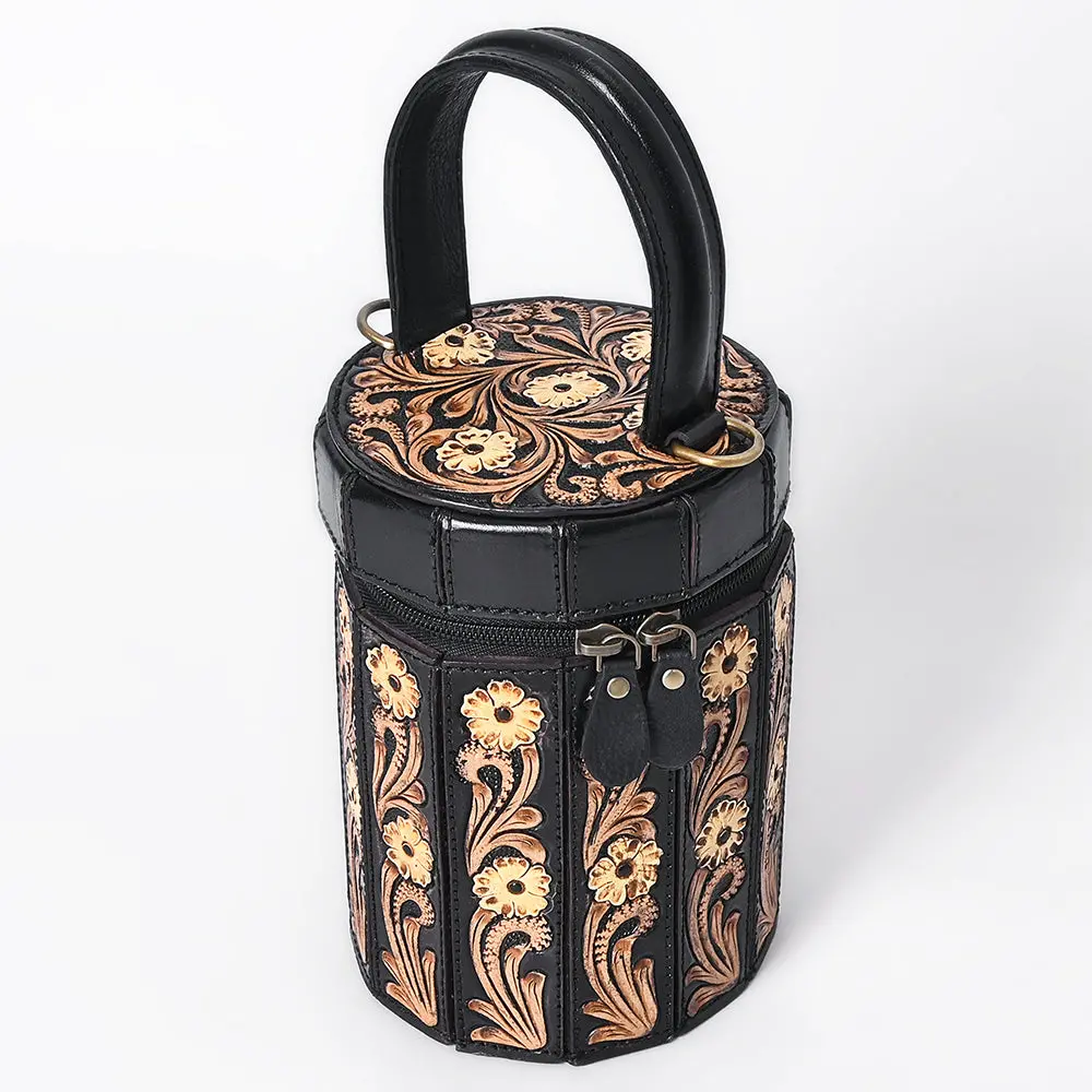 American Darling Jewelry Case Hand Tooled Genuine Leather Women Bag Western Handbag | Purse 1