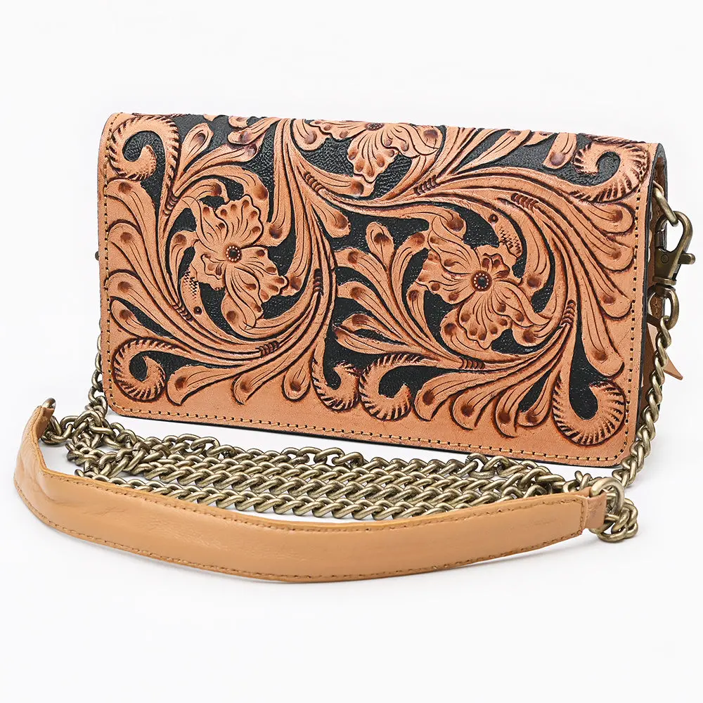 American Darling Organiser Bag Beautifully Hand Tooled Leather Women 1