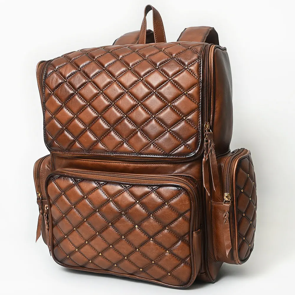 American Darling Backpack Bag Beautifully Quilted Genuine Leather Women 1