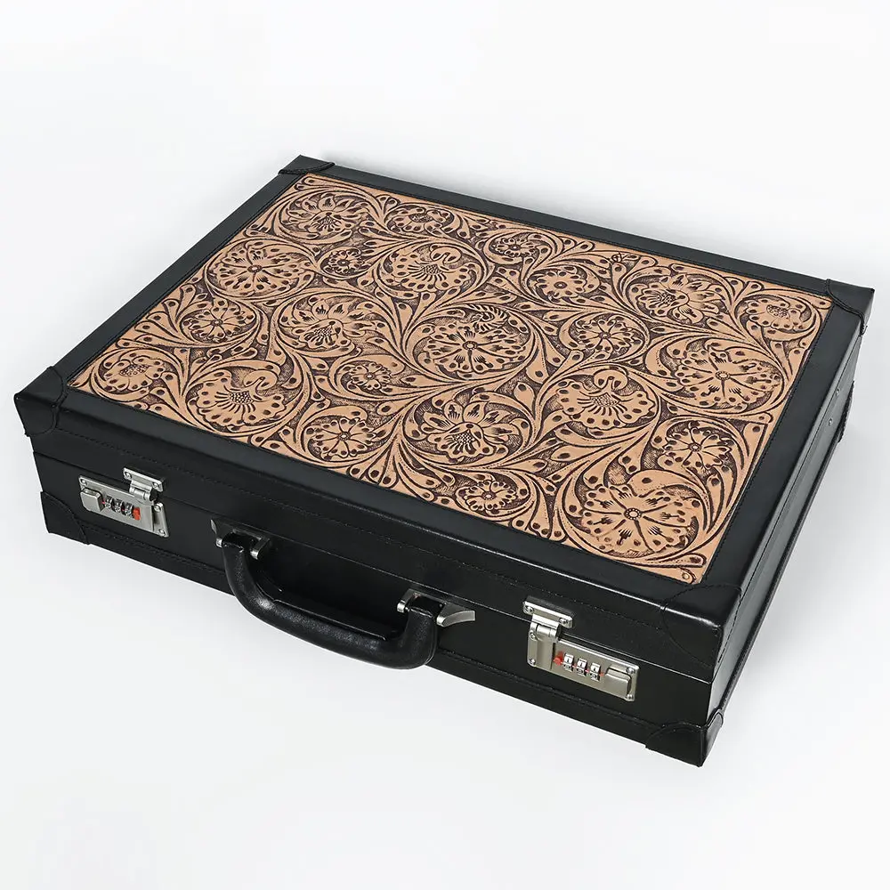 American Darling Jewelry Case Hand Tooled Genuine Leather Women Bag Western Handbag Purse 1