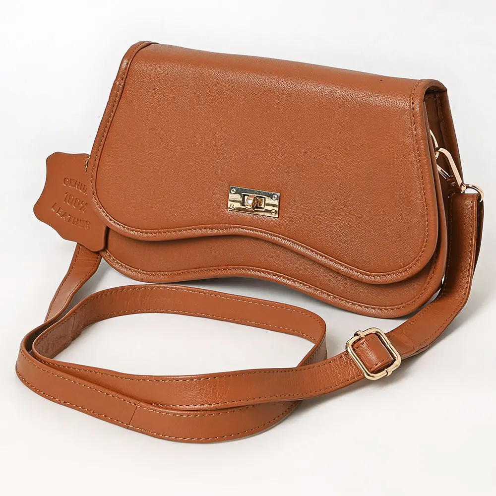 Never Mind Western Cross Body Genuine Leather Handbag Purse Wallet Bag For Women Girls 2