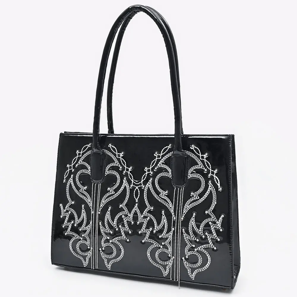 American Darling Tote Bag Beautifully Embosed Leather Women 1