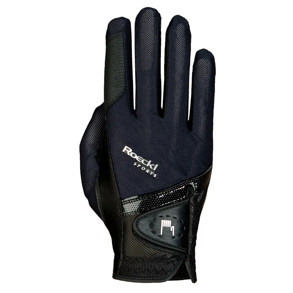 Size 8 Roeckl Madrid Unisex Horse Riding Gloves Pair Black Touchscreen Comapatible 1