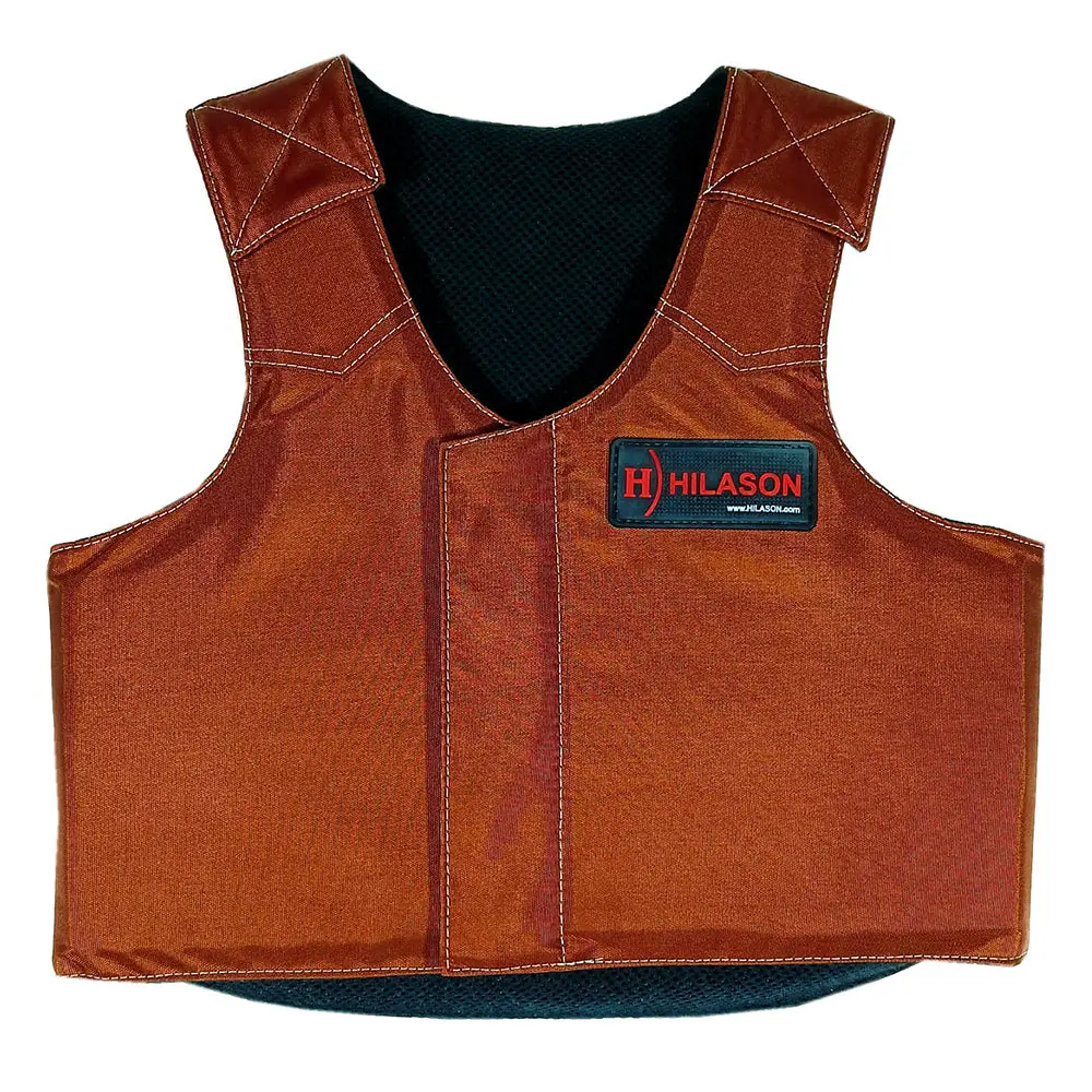 Hilason Western Horse Riding Safety Protective Kids Junior Youth Vest Equestrian Brown 1