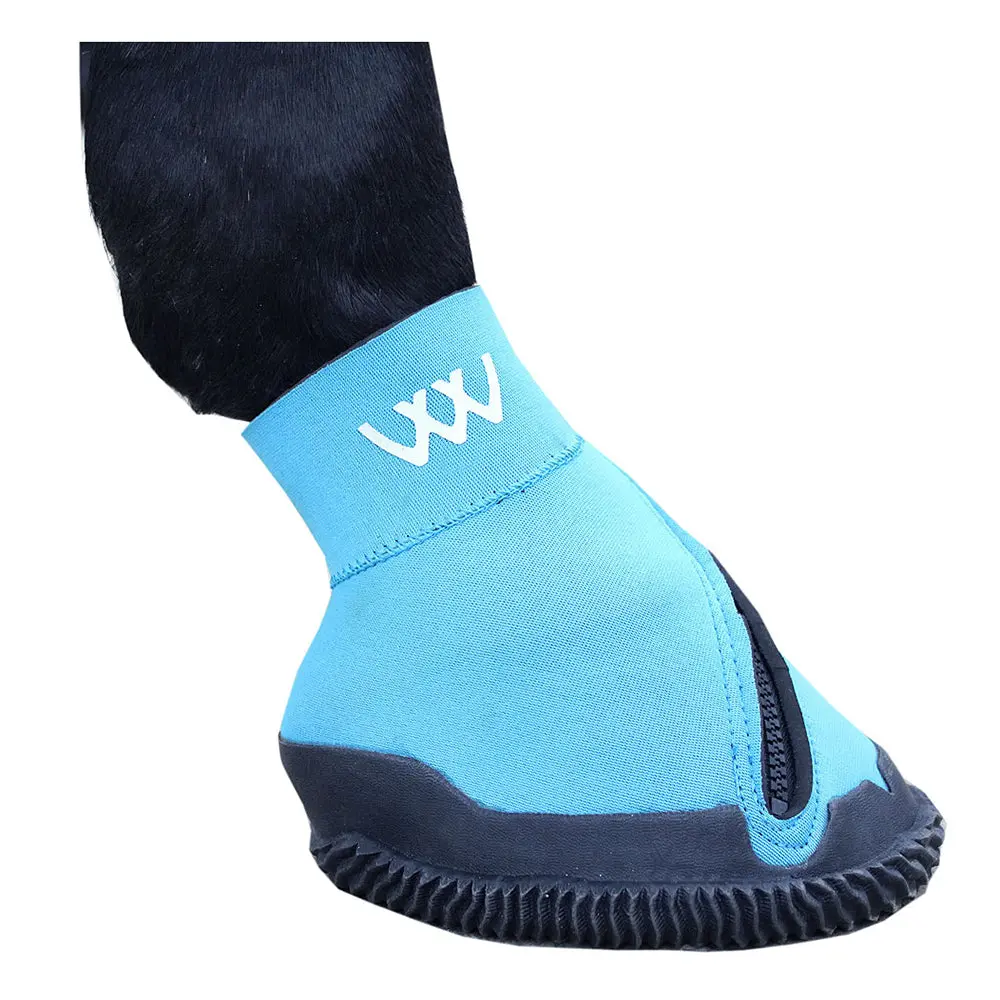 Woof Wear Flexible Light Materials Horse Medical Punctured Soles Hoof Boot Turquoise 1