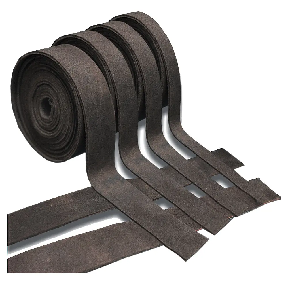 Hilason Genuine Leather Flat Strap Strips For Diy Arts & Craft Projects Jewelry Tooling Home Décor Brown 1