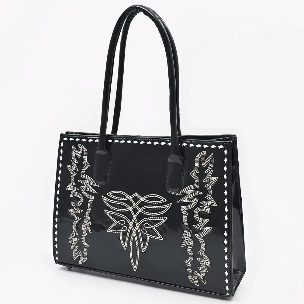 American Darling Tote Bag Beautifully Embosed Leather Women 1
