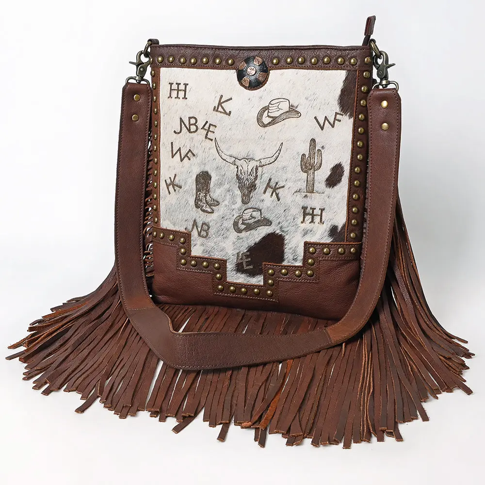 American Darling Large Crossbody Hair On Genuine Leather Women Bag Western Handbag Purse 1