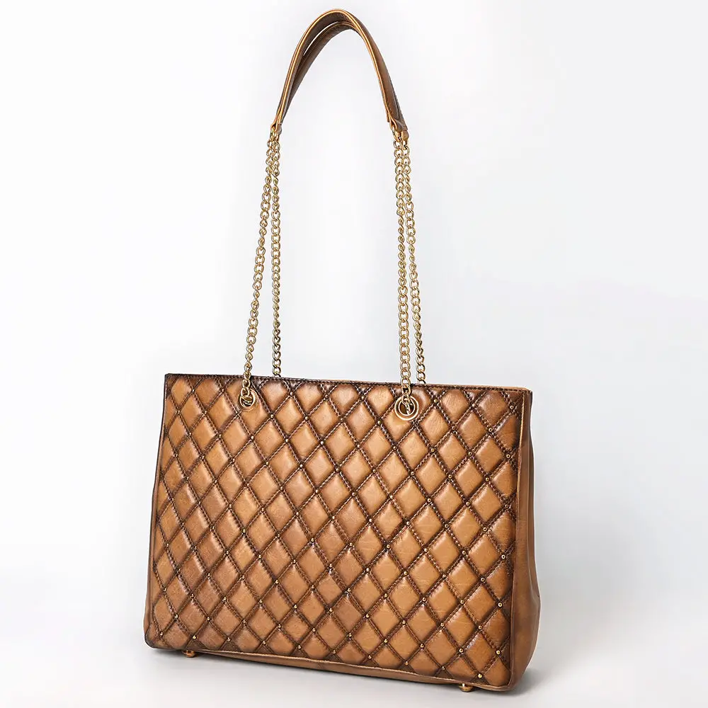 American Darling Tote Chain Strap Genuine Leather Women Bag Western Handbag Purse 1
