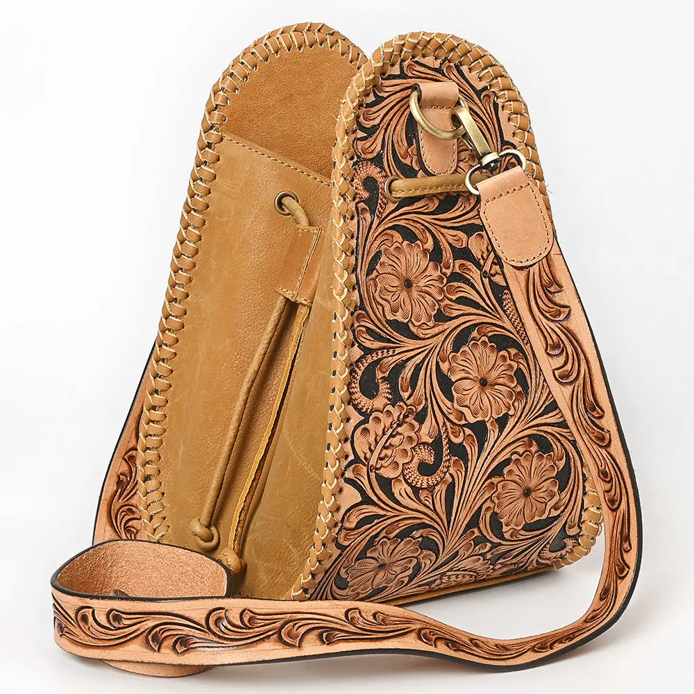 American Darling Bucket Hand Tooled Genuine Western Leather Women Handbag 1