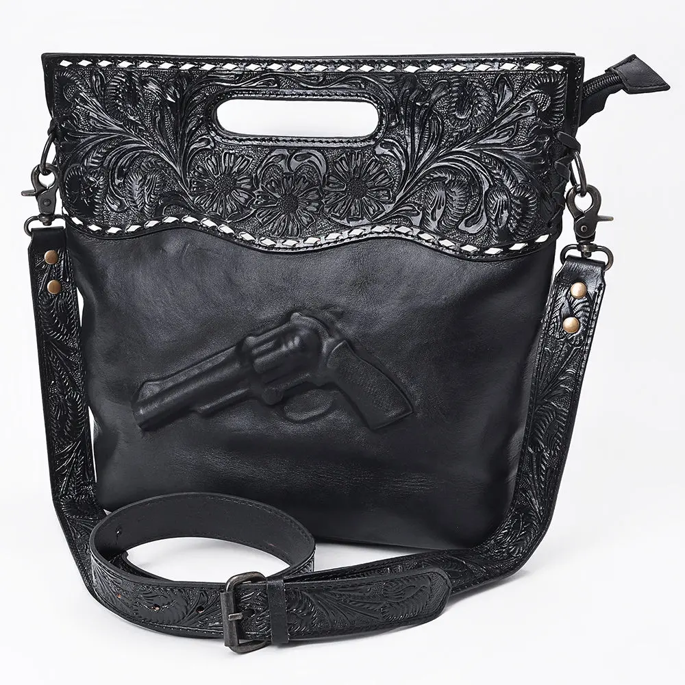 American Darling Clutch Bag Hand Tooled Floral Carved Buck Stitched Genuine Leather Western Crossbody For Women 1