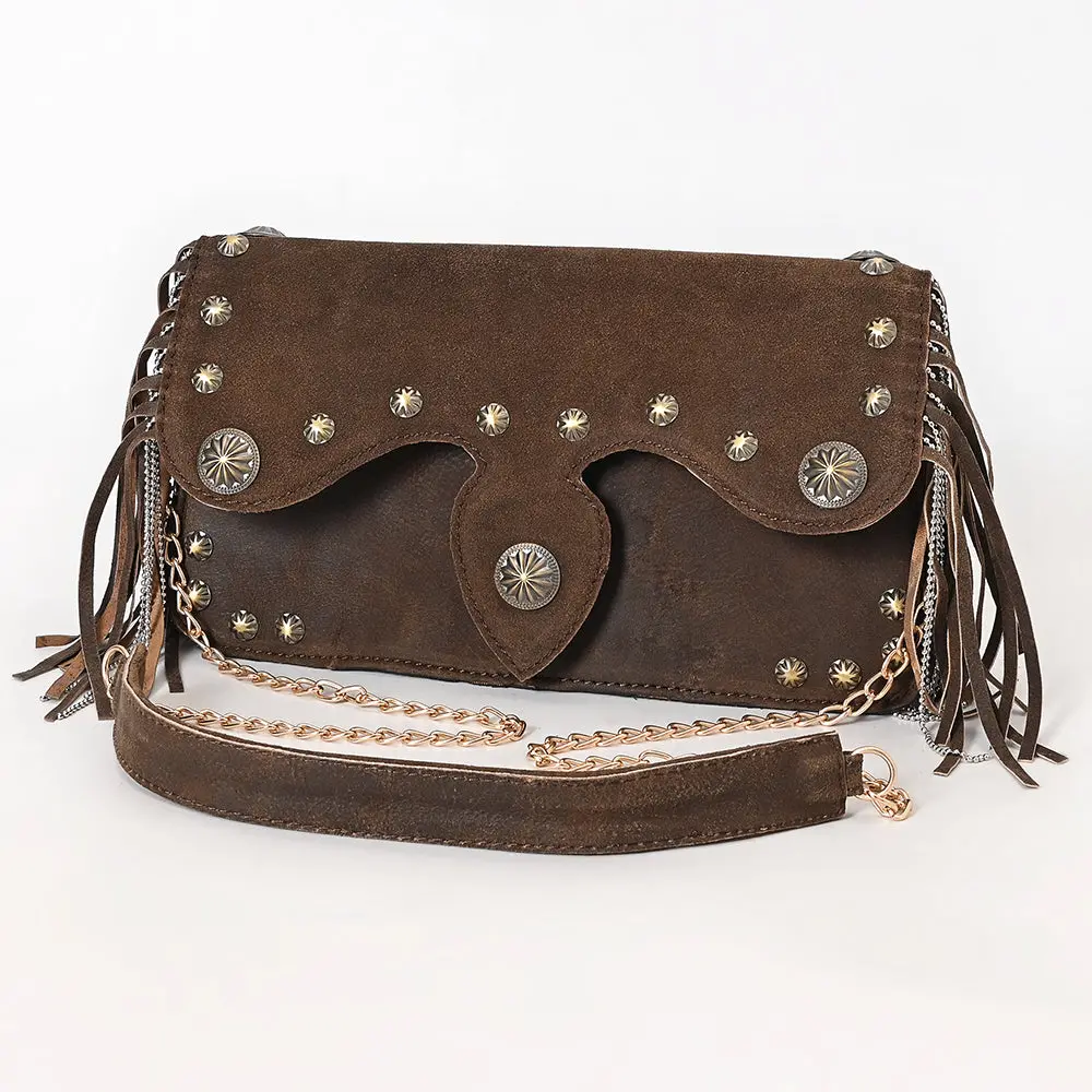 American Darling Shoulder Suede Genuine Leather Women Bag Western Handbag Purse 1