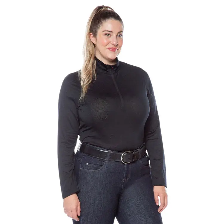 Kerrits Ladies Ice Fil Lite Long Sleeve Solid Riding Shirt 1