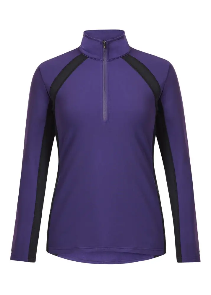 Kerrits Ladies Rail Side Quarter Zip Solid Tech Top 1