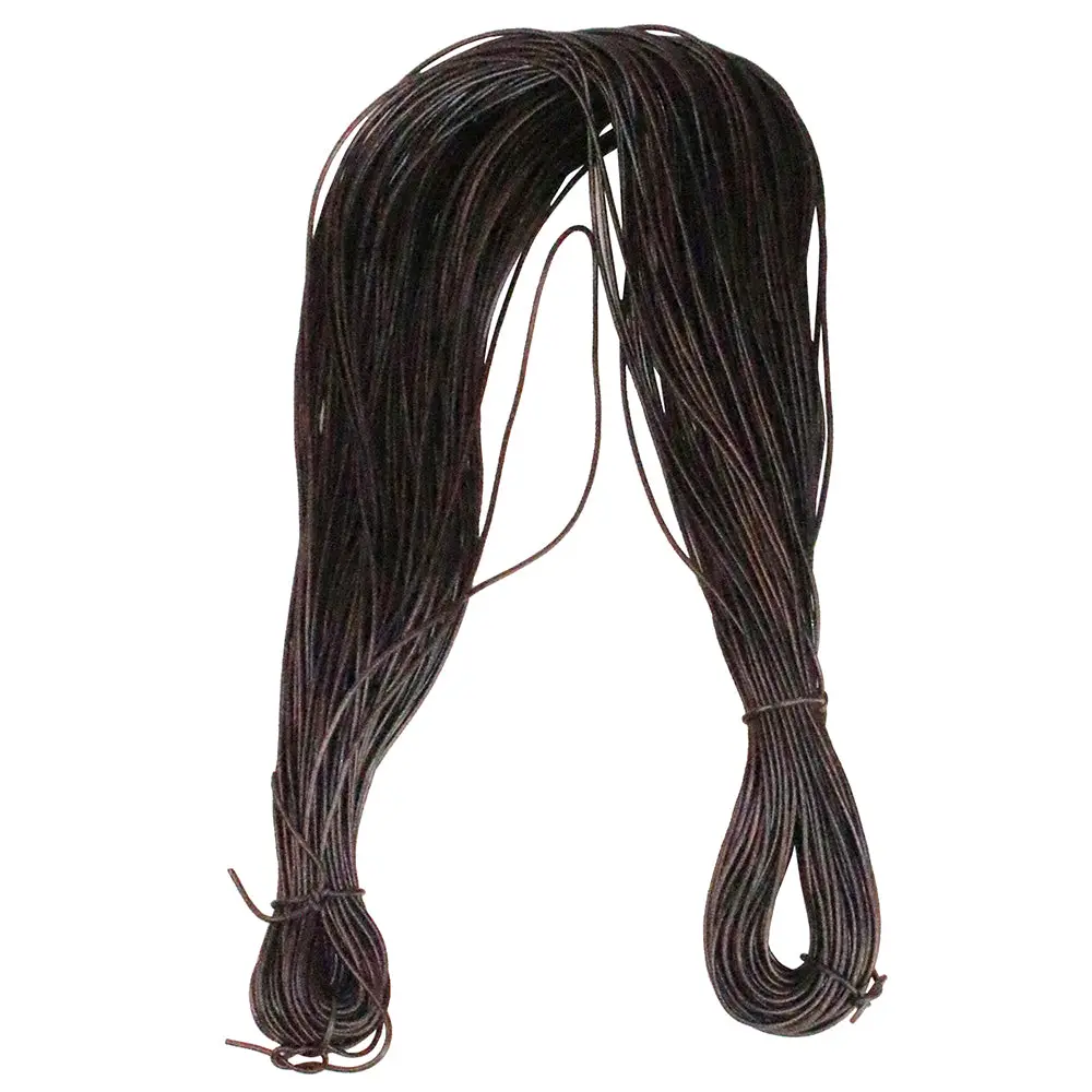 Hilason Thin Round Genuine Leather Cord Thread Lacing 2 Ft And 3 Ft Lengths Beading & Repairs Diy Crafts 1