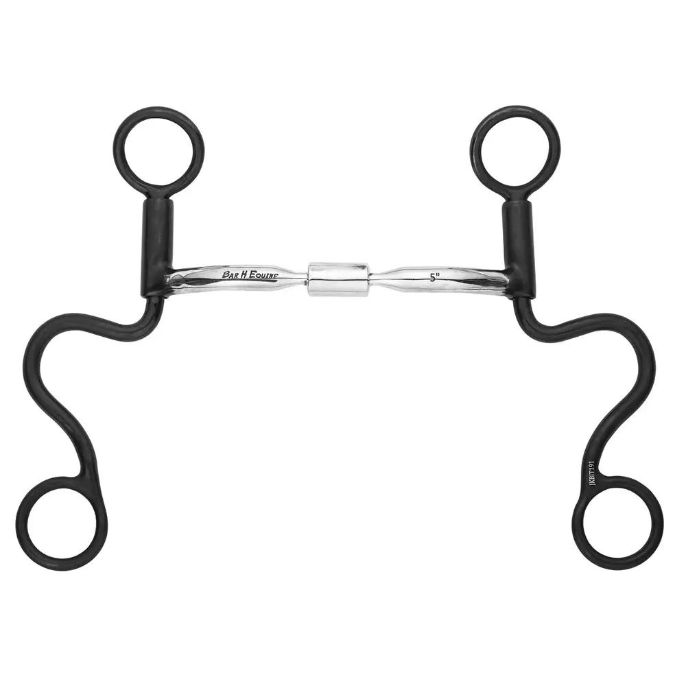 Bar H Equine Western Antique Short Shank Bit With Comfort Mouthpiece 1