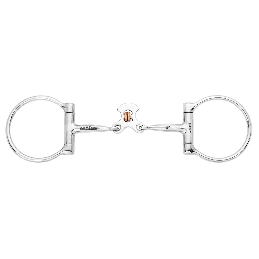 Bar H Equine Western D Ring Snaffle Bit With Floating Spoon Stainless Steel 1