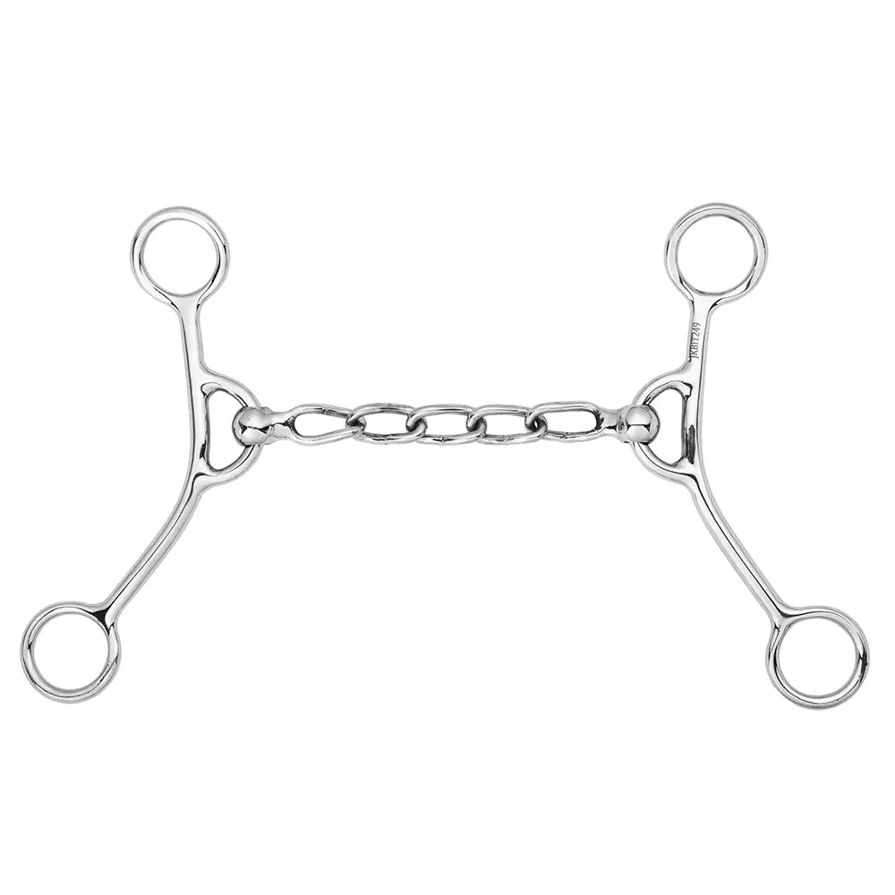 Bar H Equine Western Gag Bit With Chain Mouthpiece 1