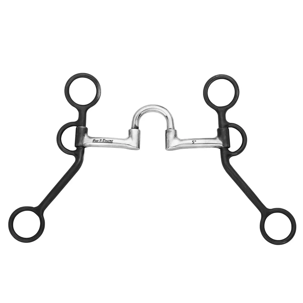 Bar H Equine Western Medium Shank Correction Bit With Low Port 1