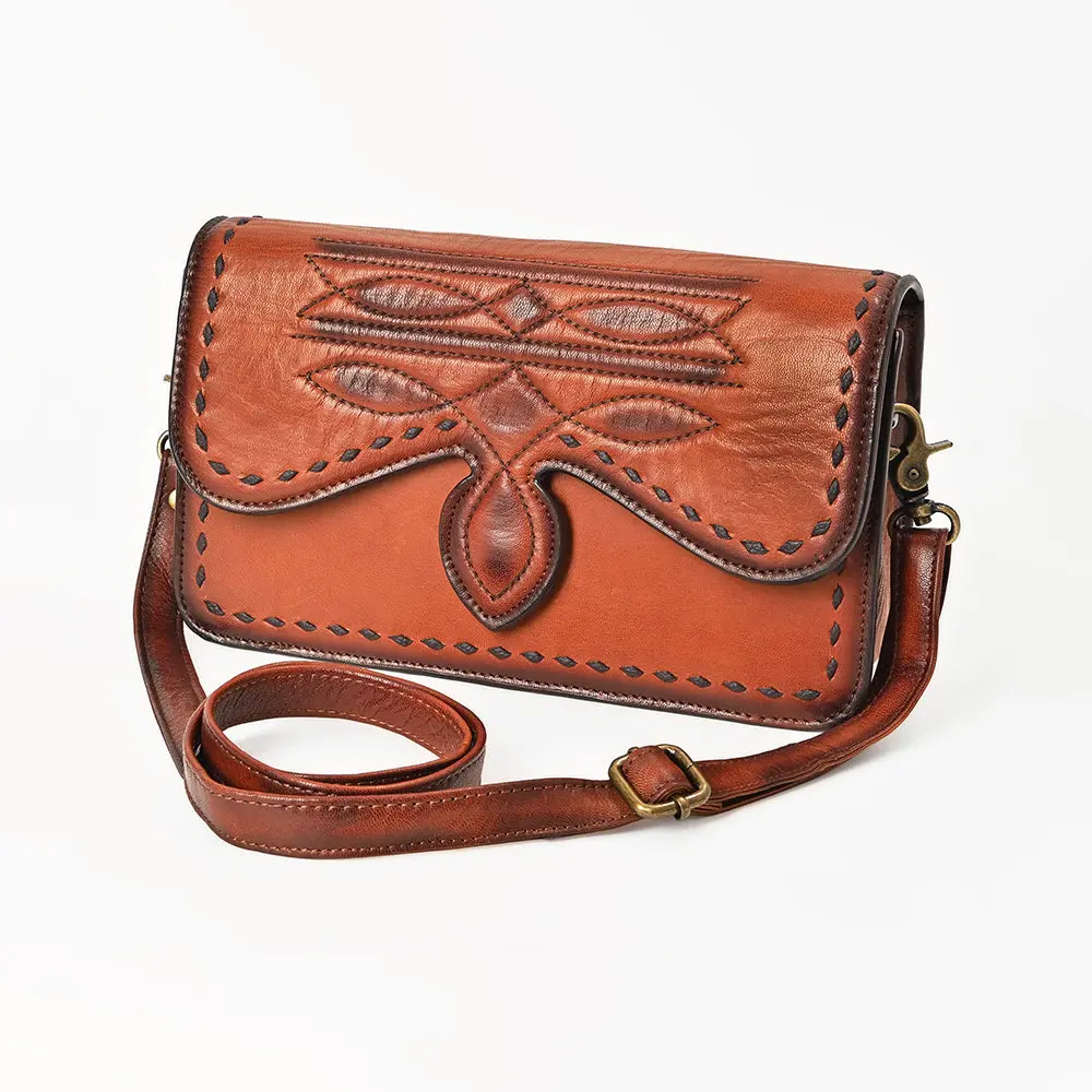 American Darling Small Crossbody Genuine Full Grain Leather Women Bag Western Handbag 1