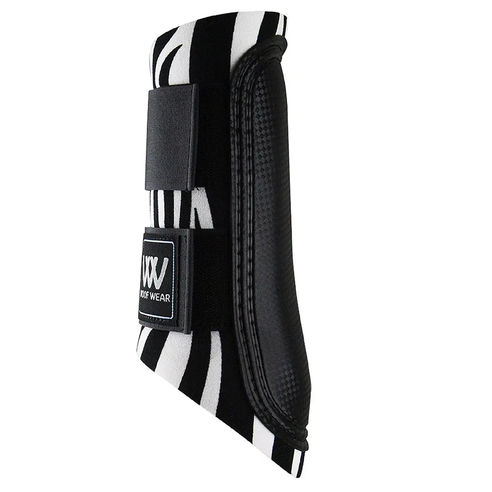 X Sml Woof Wear Horse Sport Brushing Boot Full Coverage Strike Pad Zebra Print 1