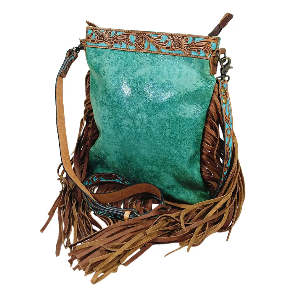 American Darling Tote Bag, Handcrafted Braided Vegetable-Tanned Leather, Hair-On Cowhide Western Large Shoulder Purse 1