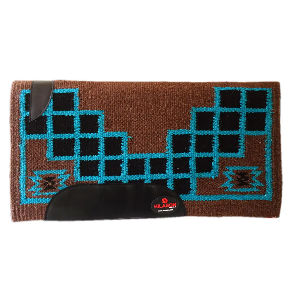 Hilason Horse Western Saddle Blanket New Zealand Wool Brown 1