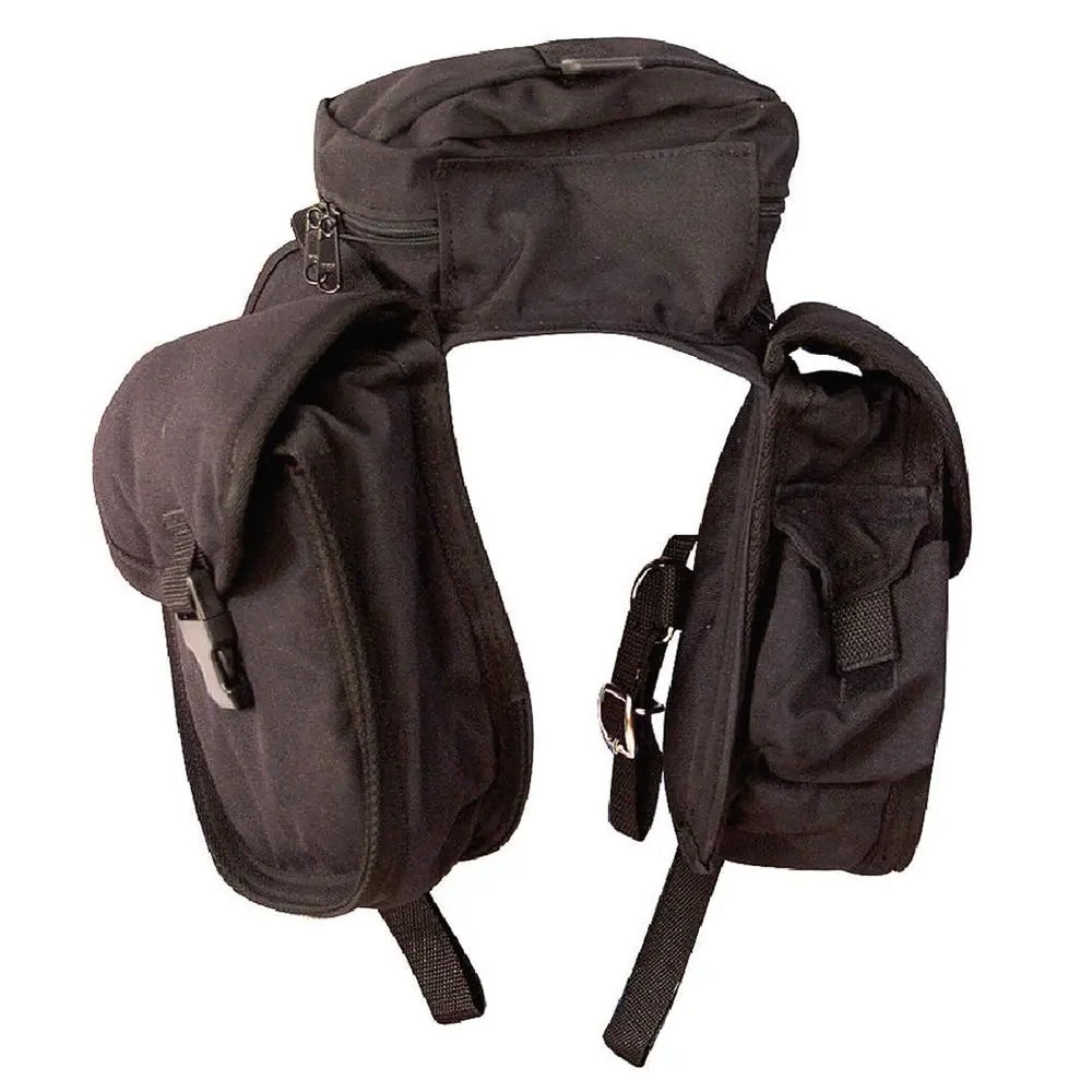 Cashel Small Brown 600 Denier (600D) Nylon English Front Pommel Saddle Bag 1
