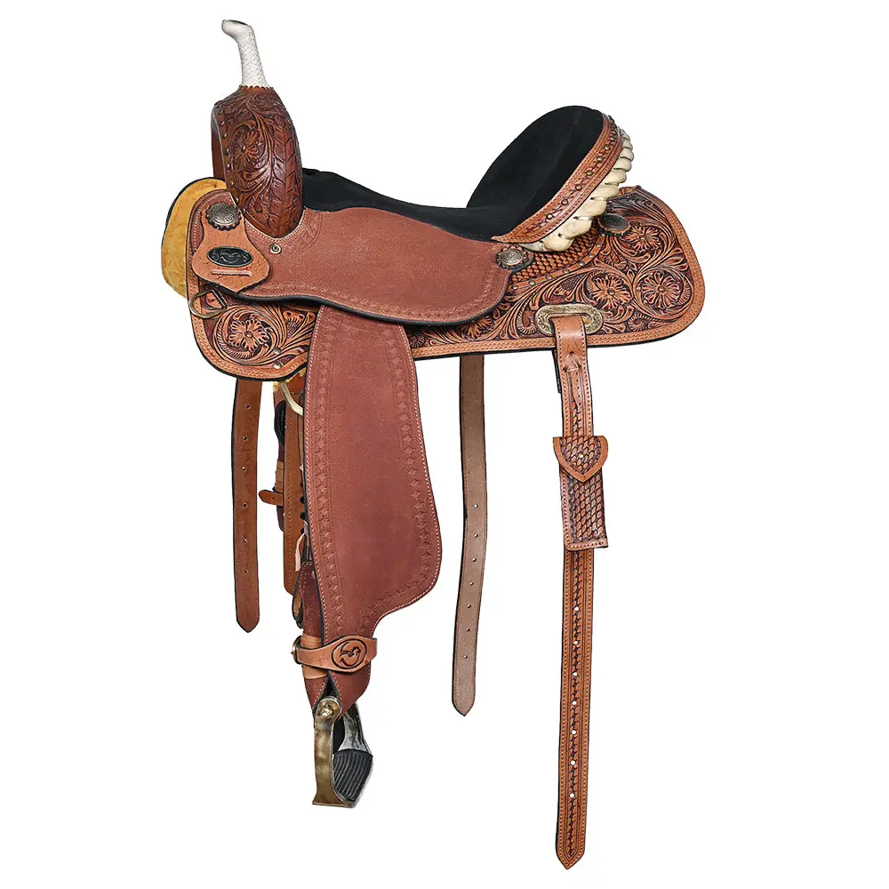 Comfytack Western Saddle Leather Trail Horse Tack Set Brown | Western Saddle | Saddle For Horses | Horse Tack Set 2