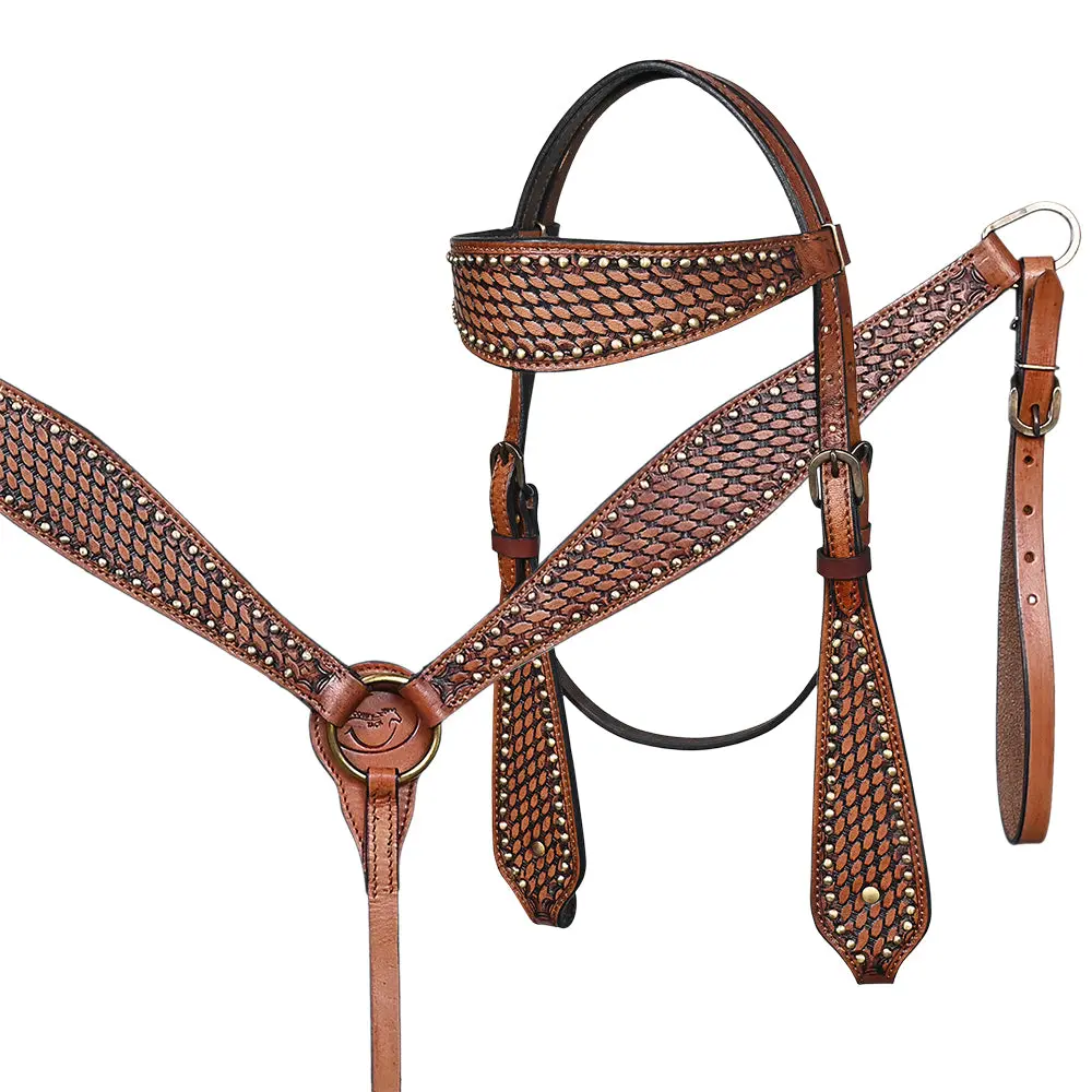 Comfytack Western Saddle Leather Trail Horse Tack Set Brown | Western Saddle | Saddle For Horses | Horse Tack Set 3