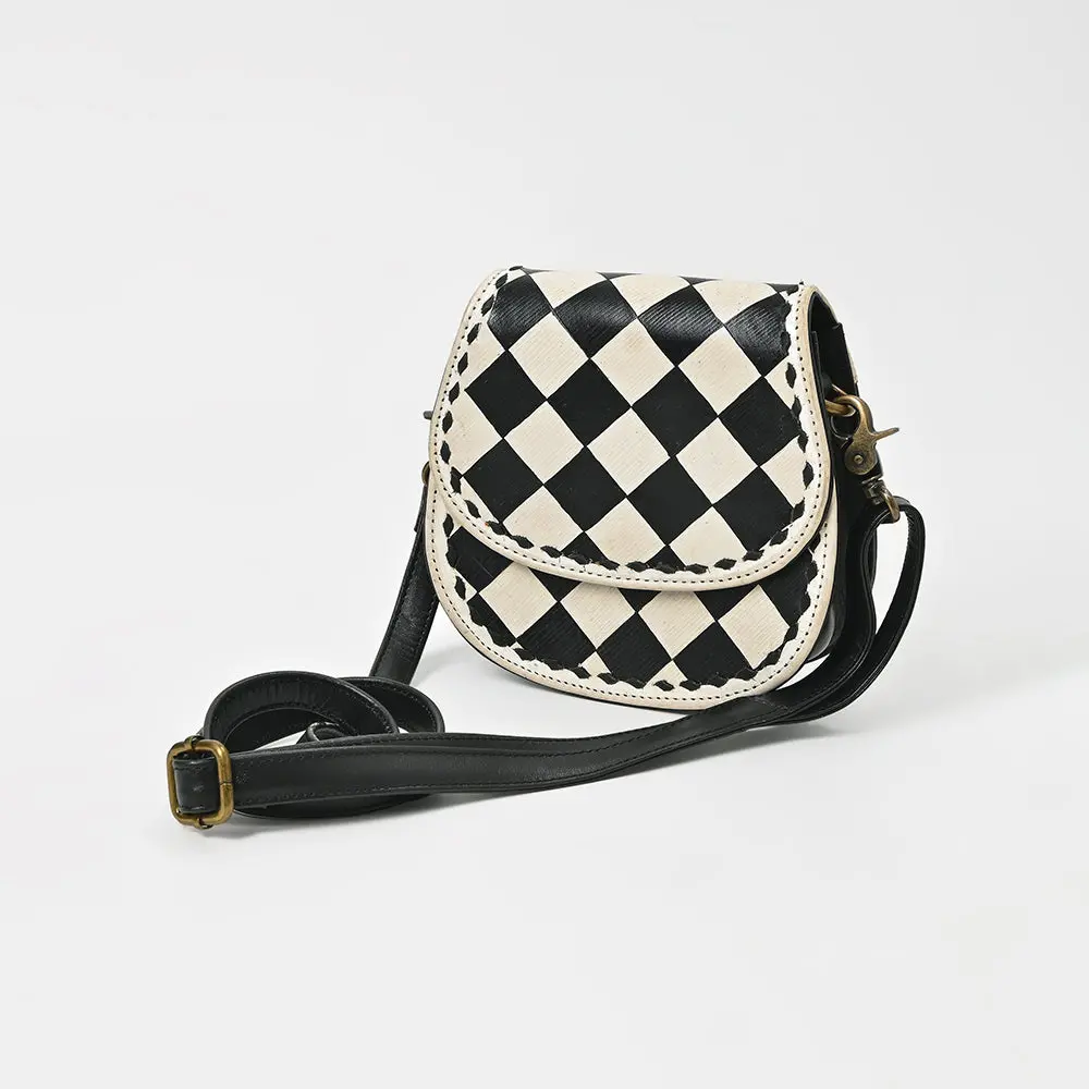 American Darling Western Cross Body Bag Buck Stitched Genuine Full Grain Leather Handcrafted Small Shoulder Bag 1