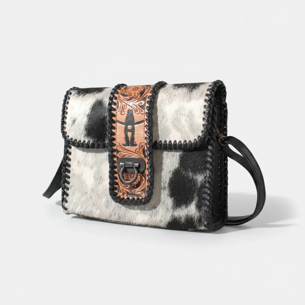 American Darling Western Leather Crossbody Bag Hair-On Cowhide Leather 1