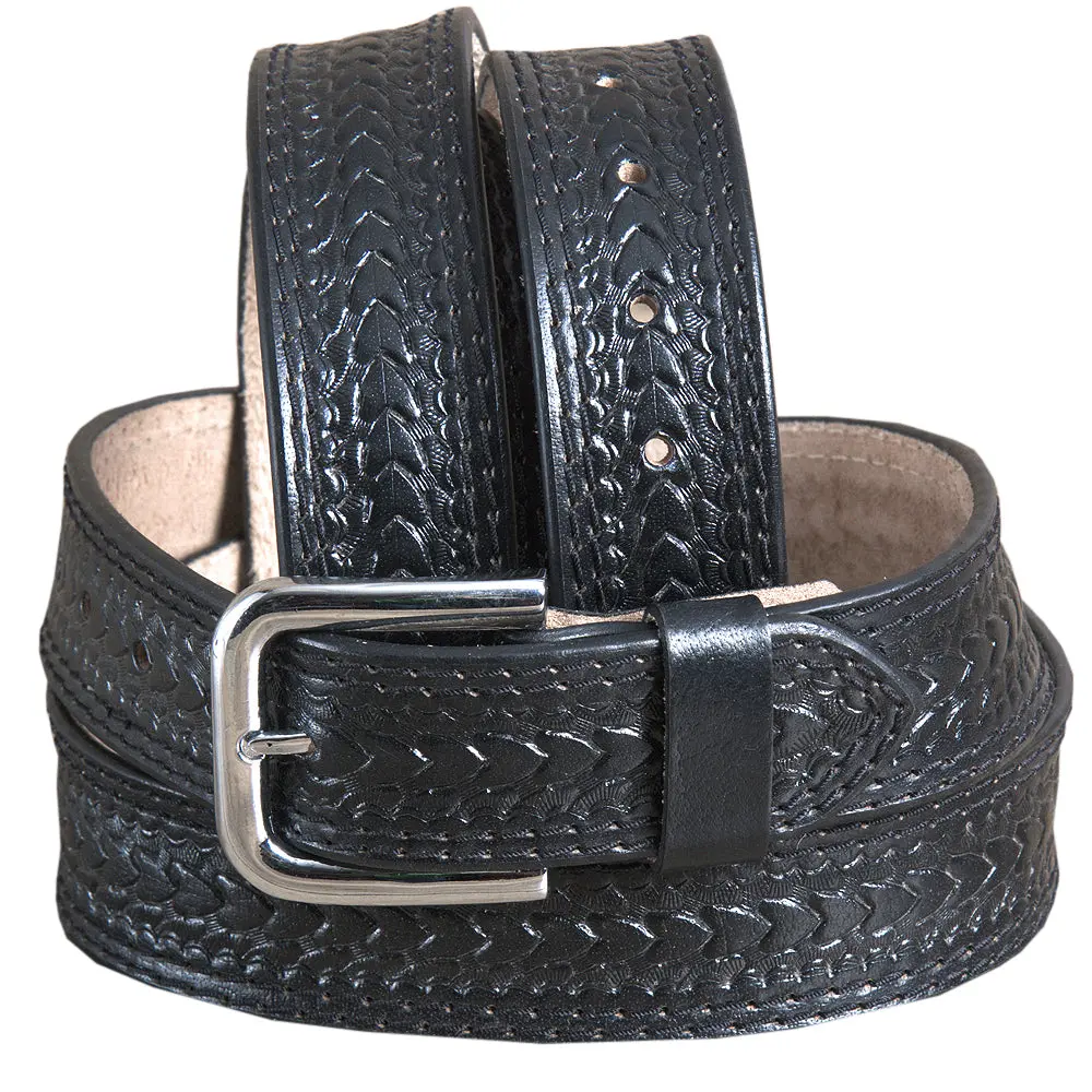Hilason Western Genuine Leather Handmade Belt For Unisex Heavy Duty Belt 1