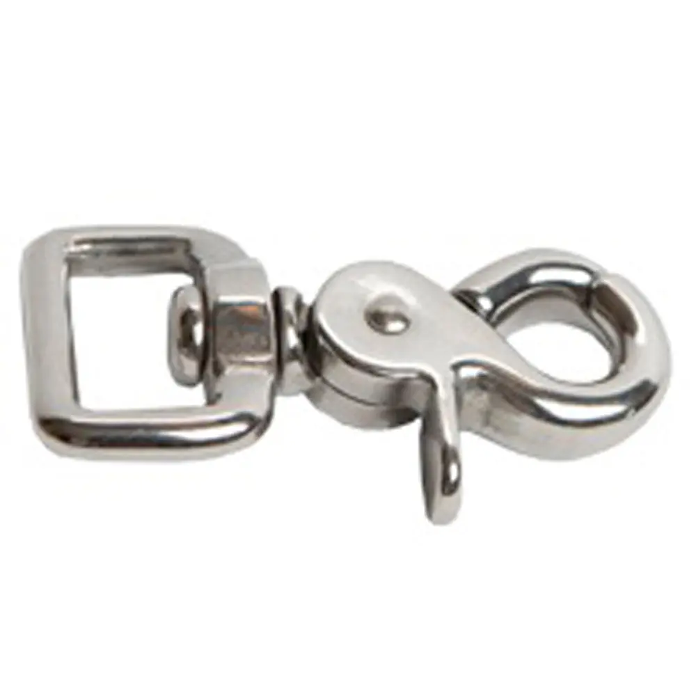 Hilason Heavy-Duty 5/8" Square Eye Trigger Snap Stainless Steel (Ss) Rust-Proof Heavy-Duty Tack Hardware (2.5" Long) 1