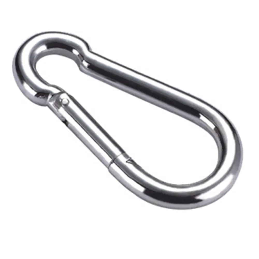 Hilason 5Mm Stainless Steel (Ss) Spring Snap Hook - 3/16" X 2" Size, Utility Grade Carabiner 1