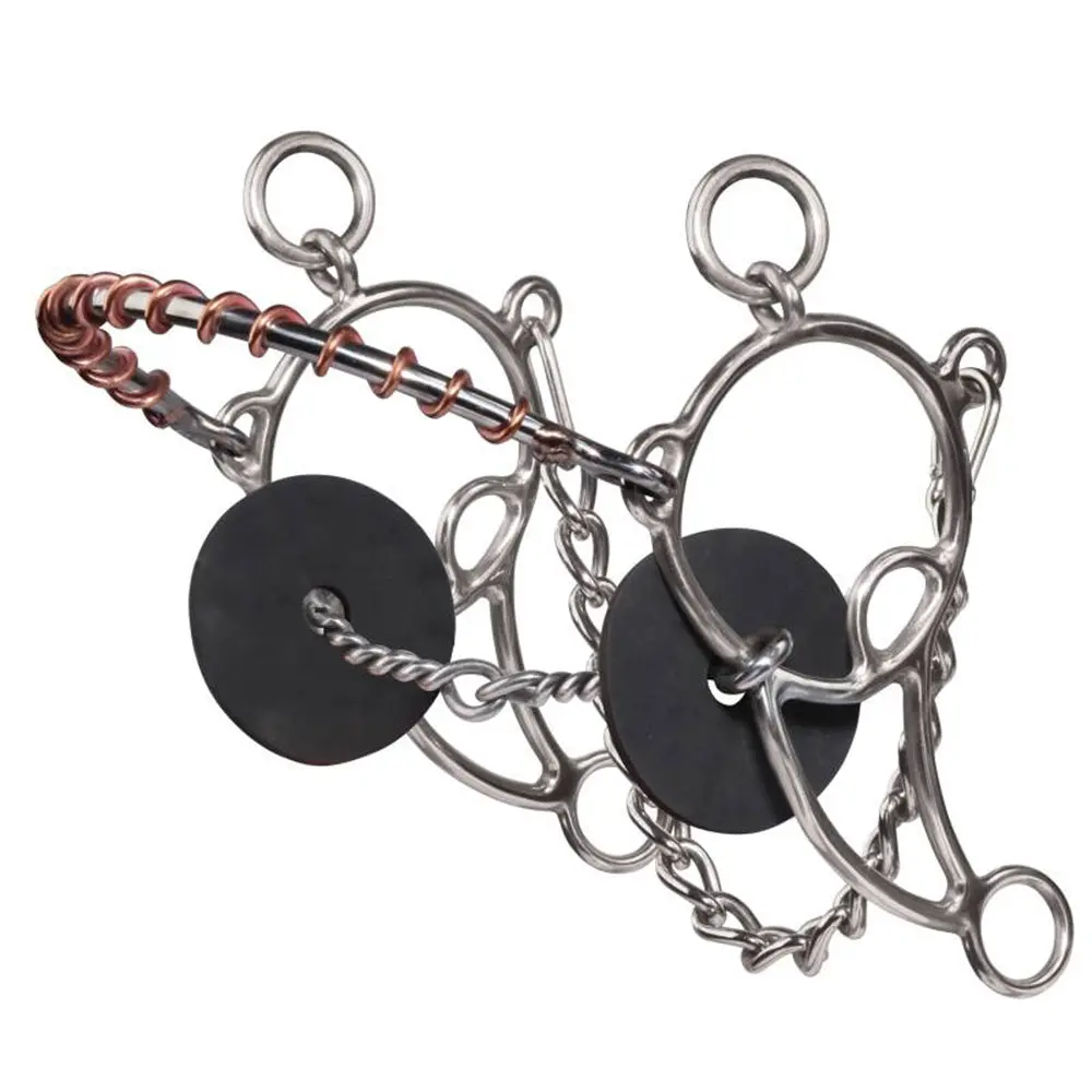 Brittany Pozzi By Pc Combo Twisted Wire Snaffle Bit 5-1/2 - 5" Mouth 6" Cheek 1
