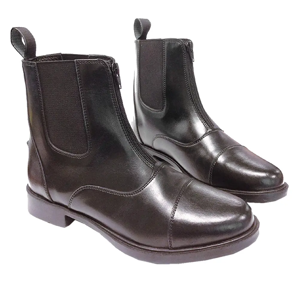 Adult Harvies Paddock Boots – Classic Leather Equestrian Riding Boots With Front Zip 1