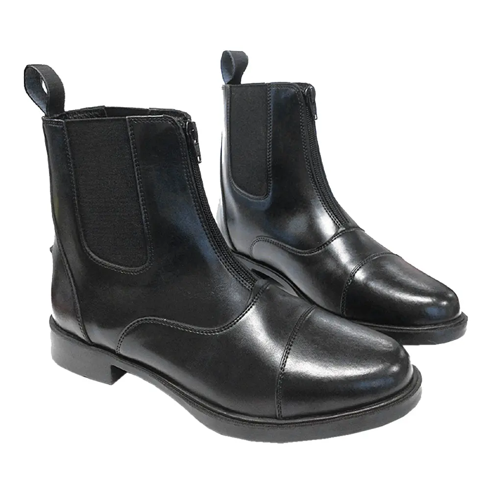 Adult Harvies Paddock Boots – Classic Leather Equestrian Riding Boots With Front Zip 1