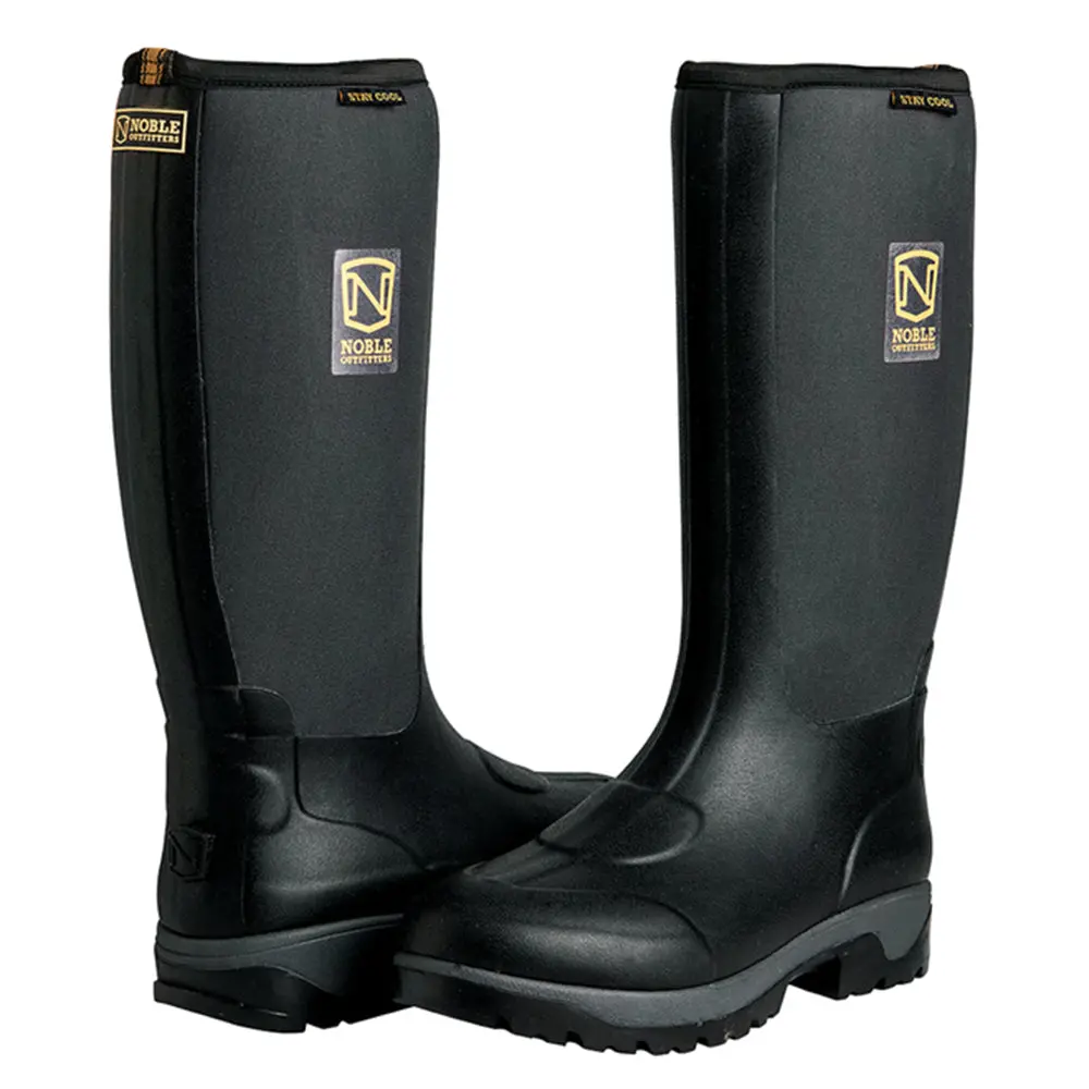 Noble Outfitters Muds Stay Cool Men's High Boot Neoprene Lined Black Size 13 1