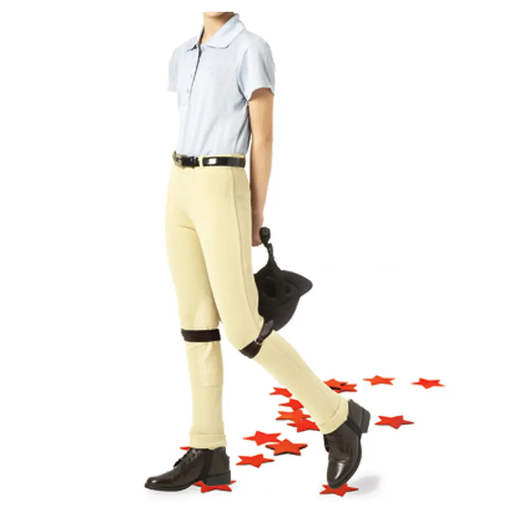Equistar Child's Pull-On Jodhpurs Mid-Weight Cotton/Lycra Blend Breeches 1