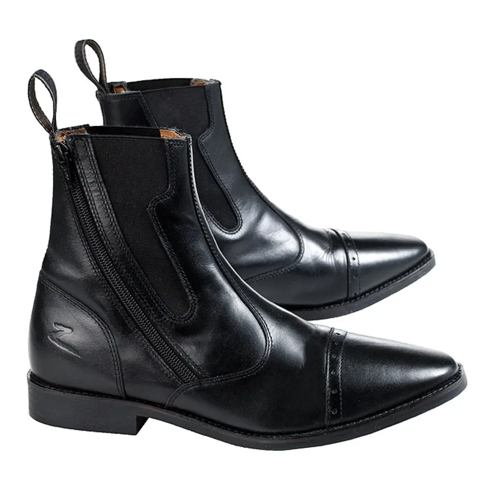Horze Havana Ladies Jodhpur Boots High Quality Leather Side Zip & Elastic Ankle 1
