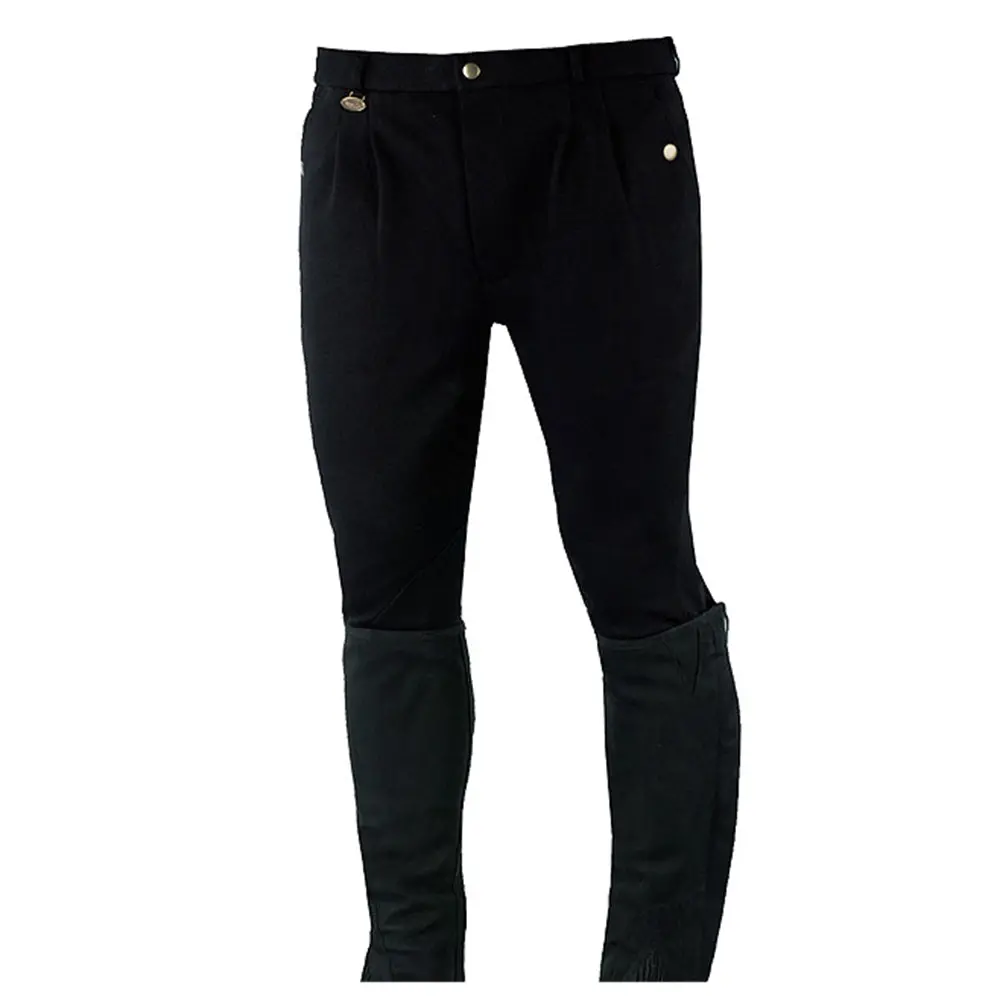 Men's Classic Cotton-Knit Breeches - Self-Patch Normal Waist Brass Hardware 1