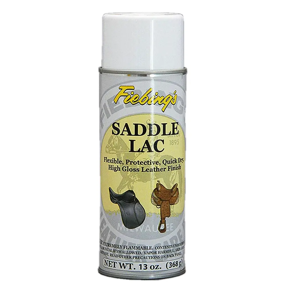 Fiebing's 13 Oz Saddle Lac High Gloss Leather Finish Spray Quick-Dry Sealer 1
